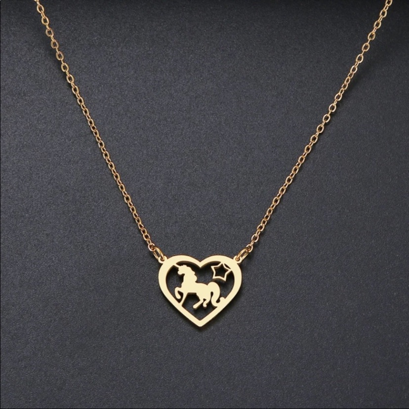 Gold Unicorn Necklace